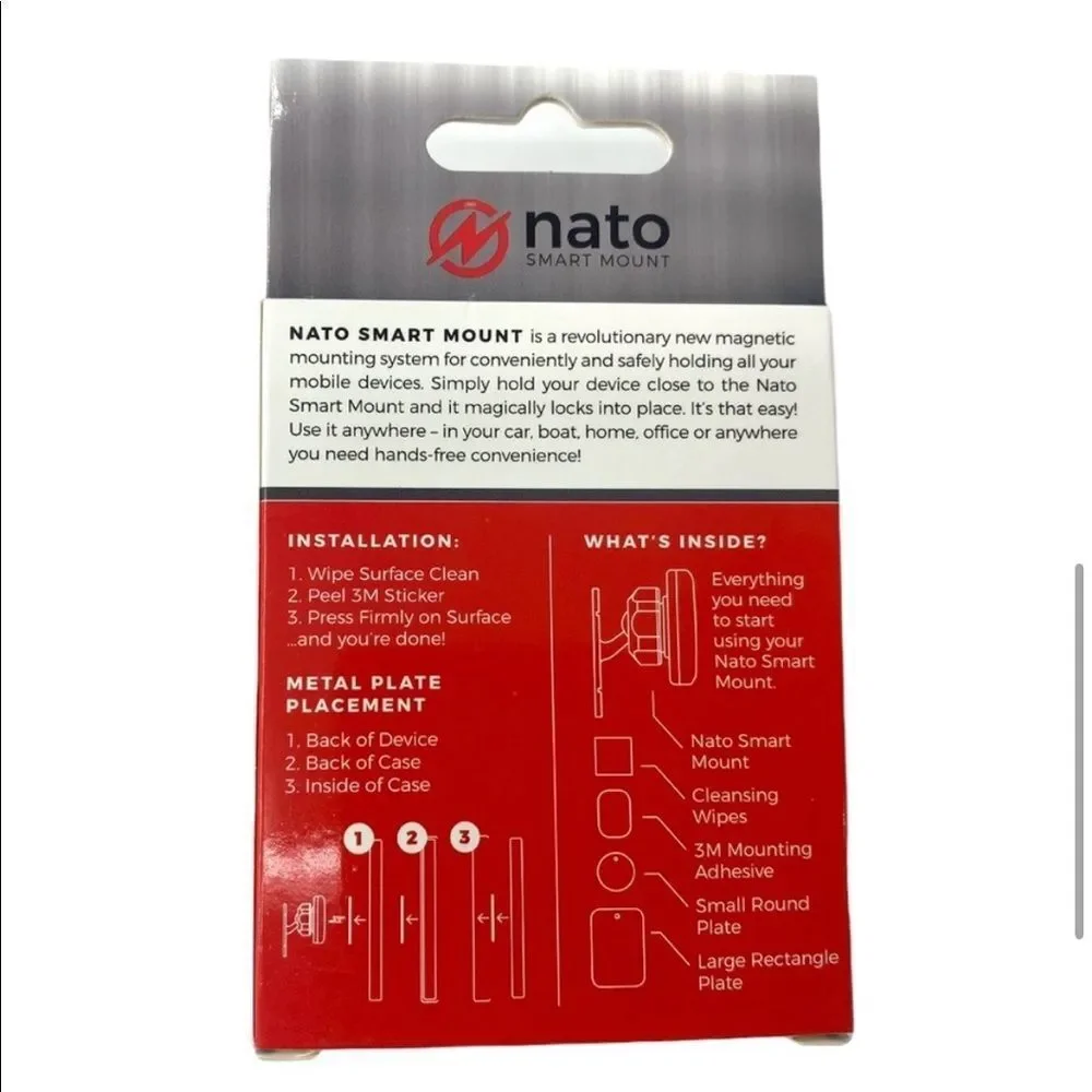 NATO smart mount compatible magnetic mount for cars